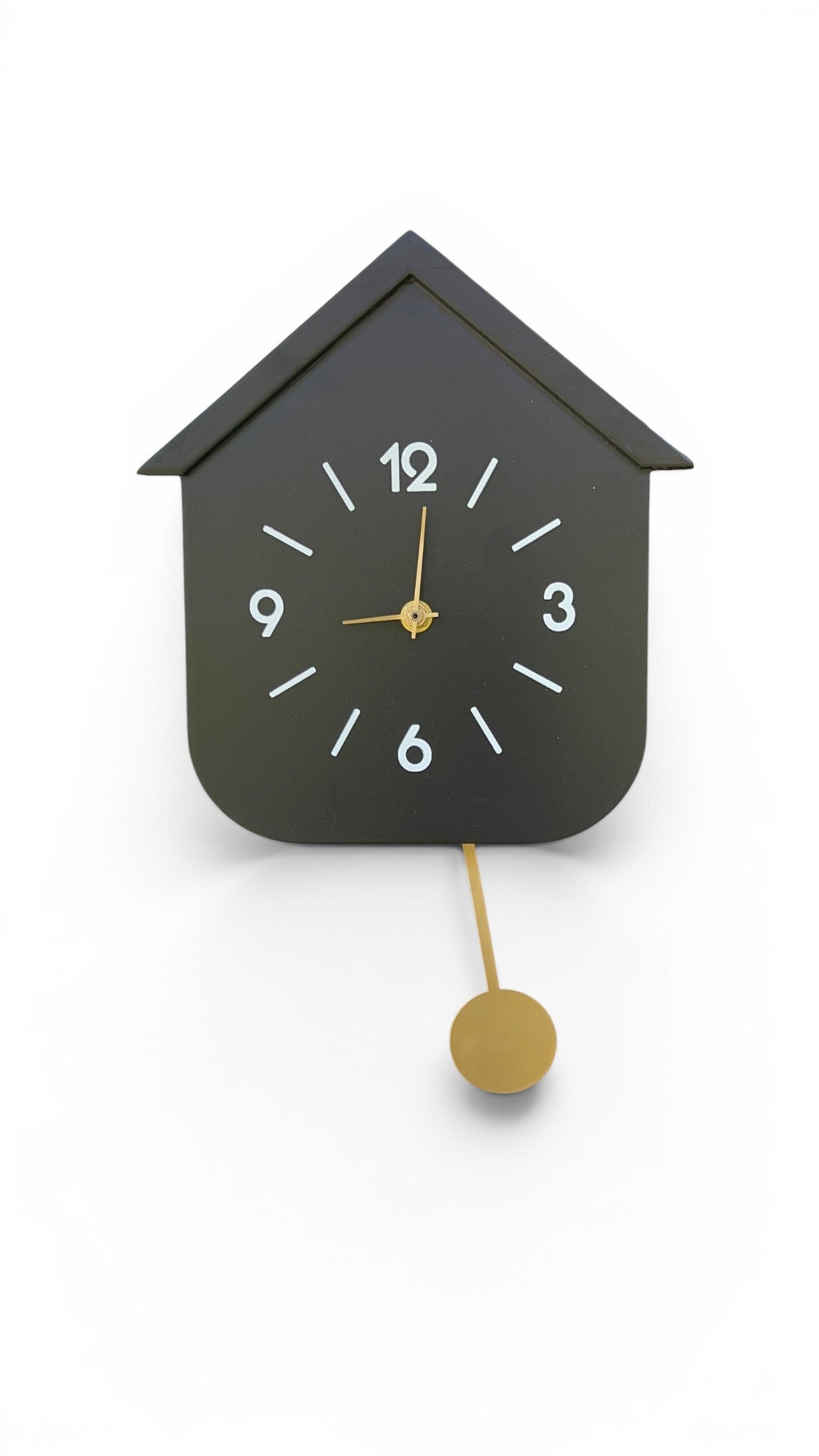 Reloj de pared casita con péndulo