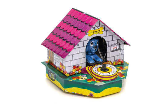 Hucha perro Fido de hojalata