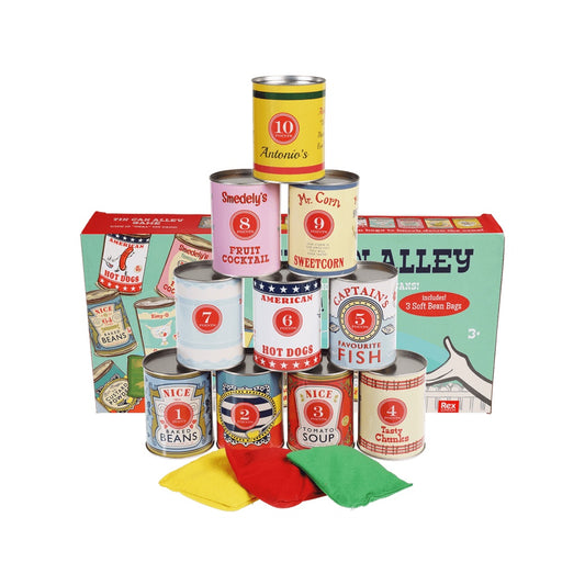 Juego tradicional de tiro al blanco con latas - Rex London