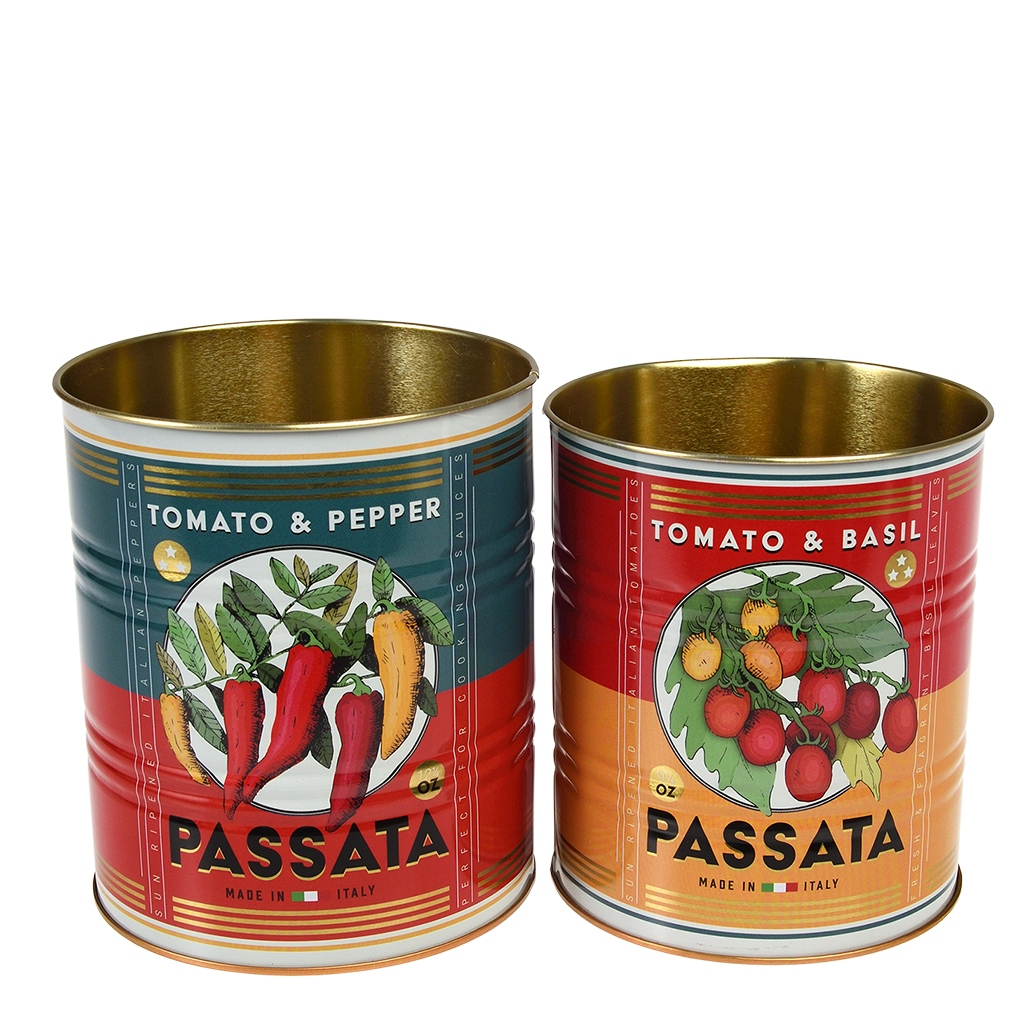 Latas de almacenamiento medianas Passata (juego de 2) - Rex London