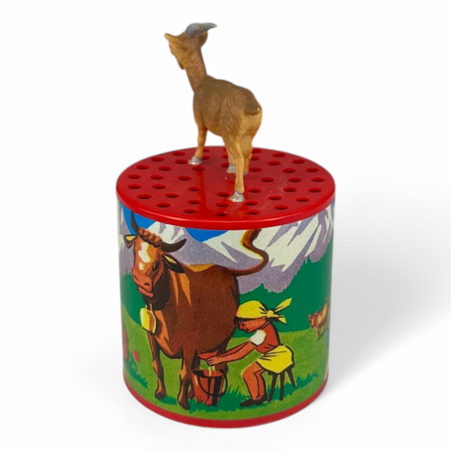 Voz de cabra con figura decorativa ·