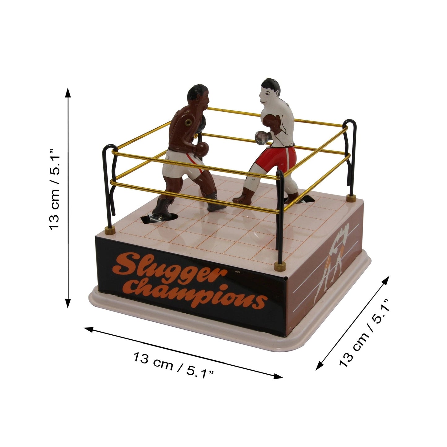 Boxeador de hojalata en ring