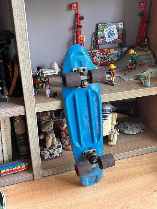 Vintage Original 1970s Skate Monopatín Azul