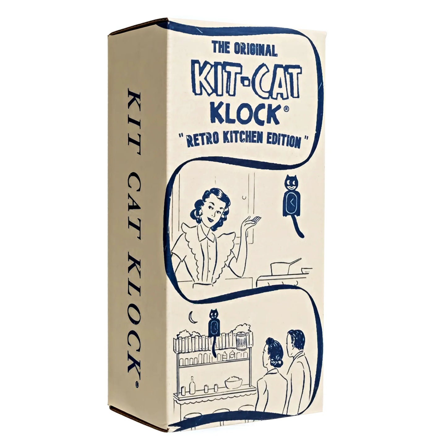 Kit-Cat Klock Retro Negro para Cocina