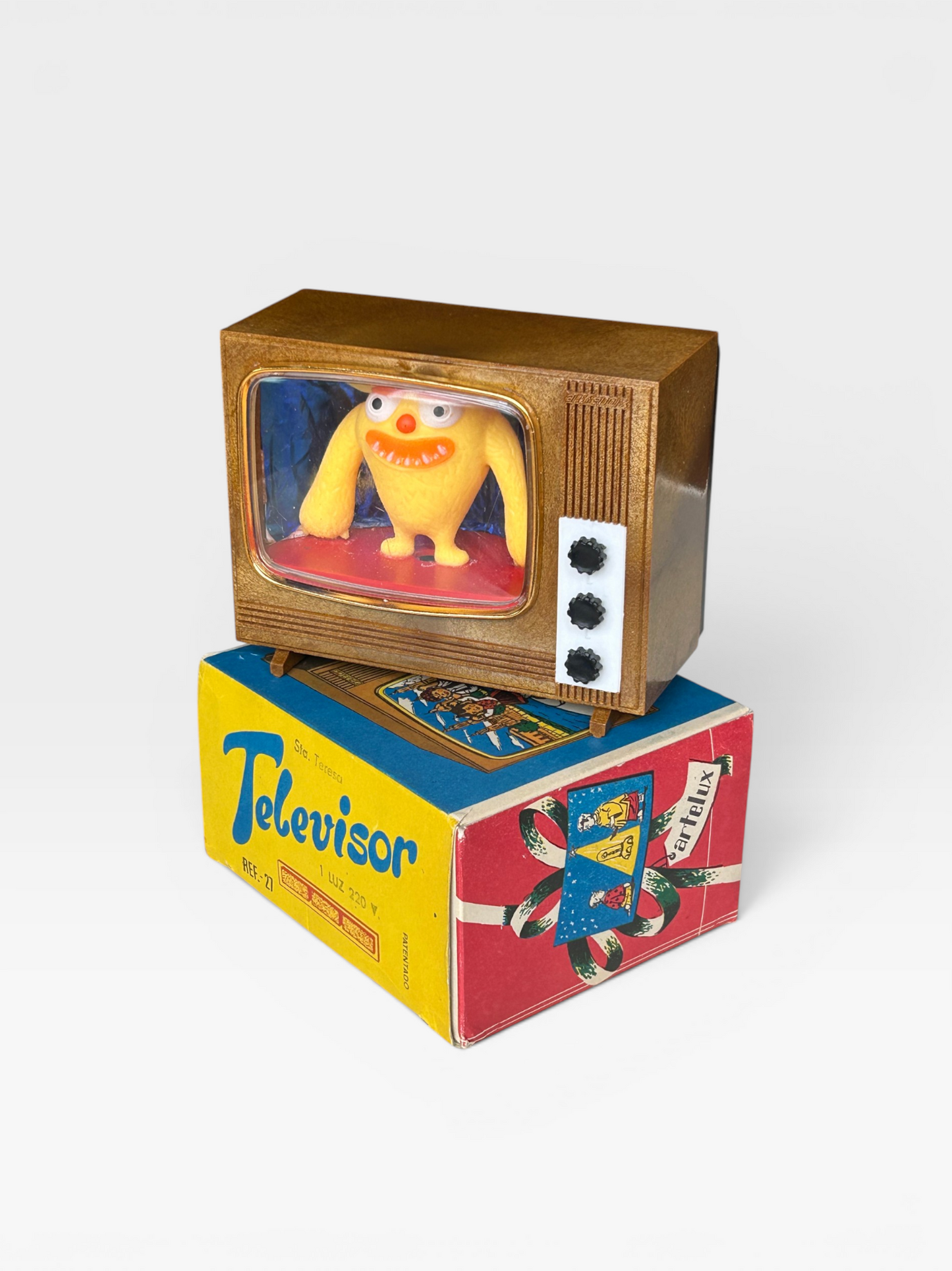 Custom Monster TV visor, deco kischt con luz.
