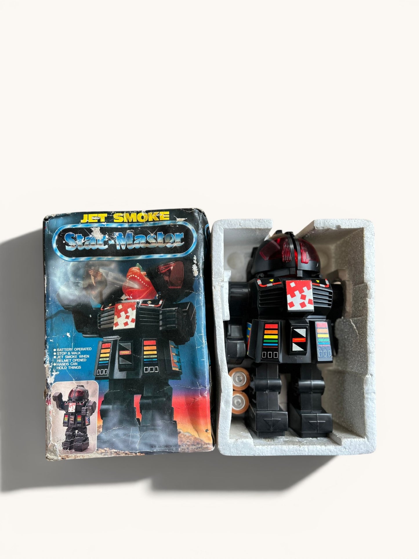 Jet Smoke Star Master · Robot a pilas años 80s