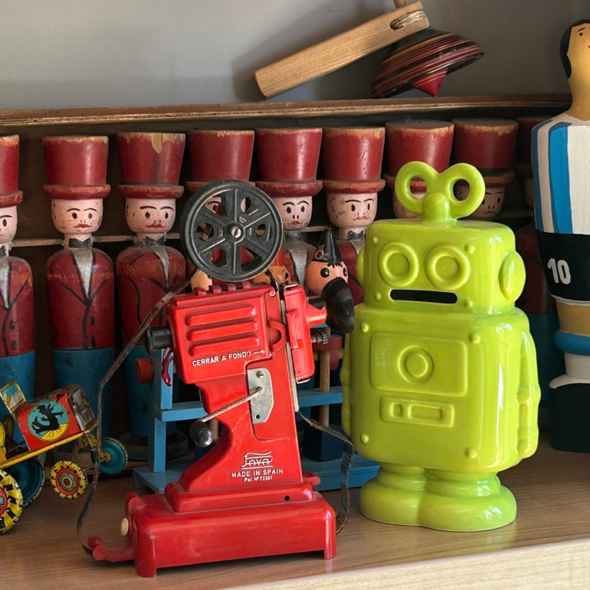 Hucha Robot de Cerámica – Verde