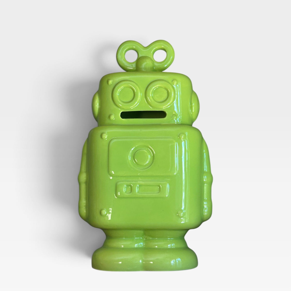 Hucha Robot de Cerámica – Verde