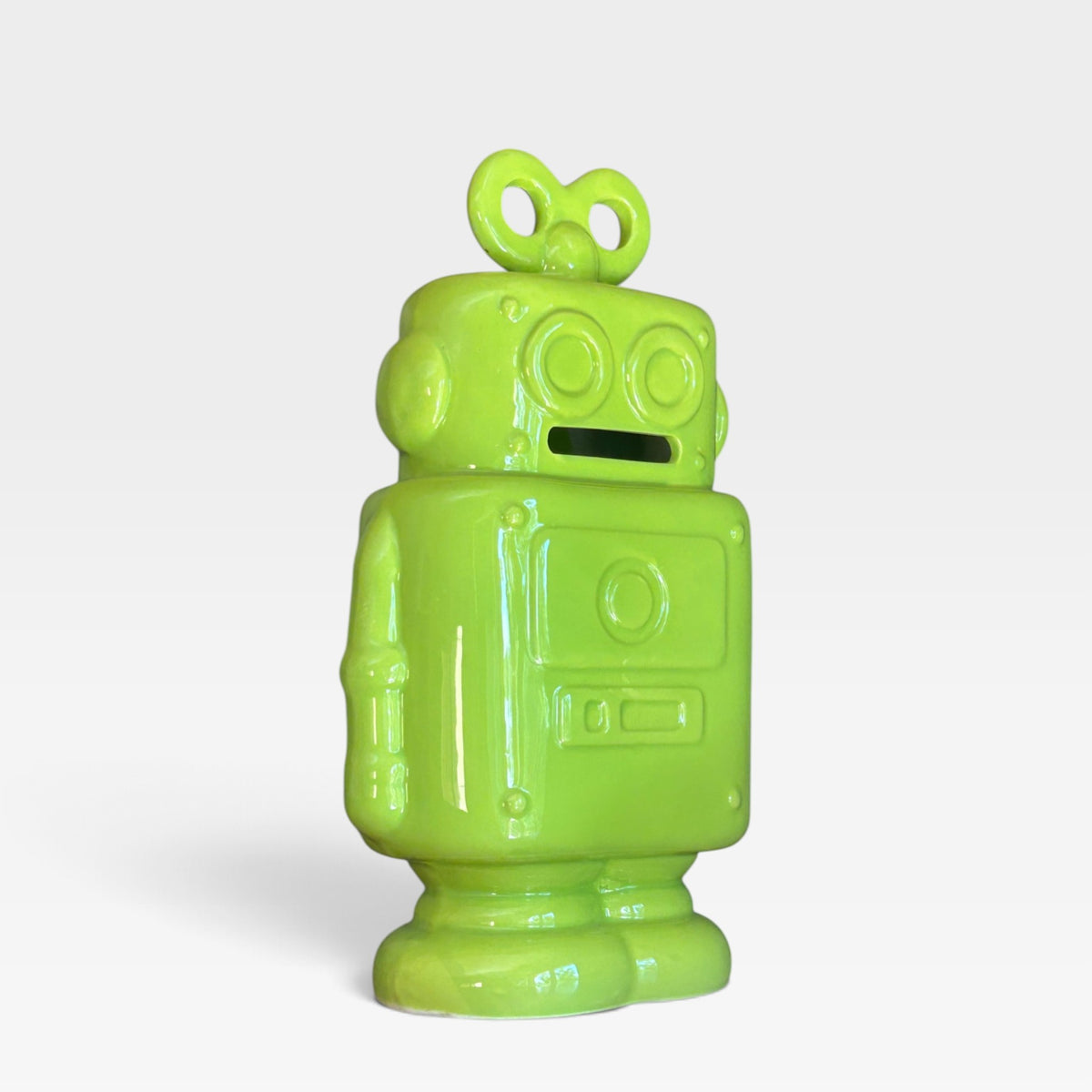 Hucha Robot de Cerámica – Verde