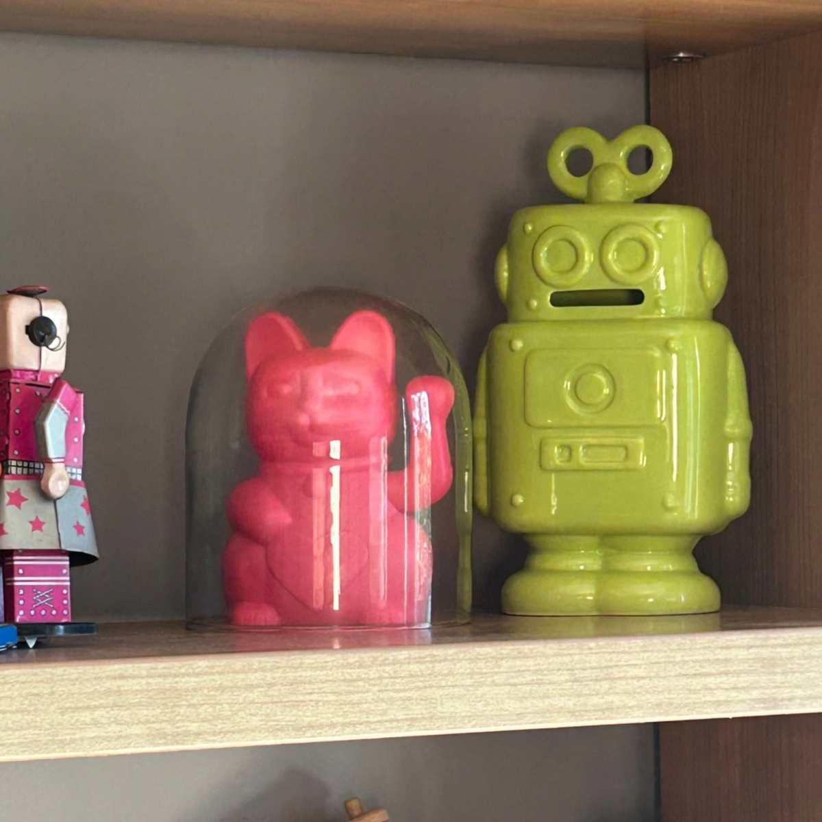 Hucha Robot de Cerámica – Verde