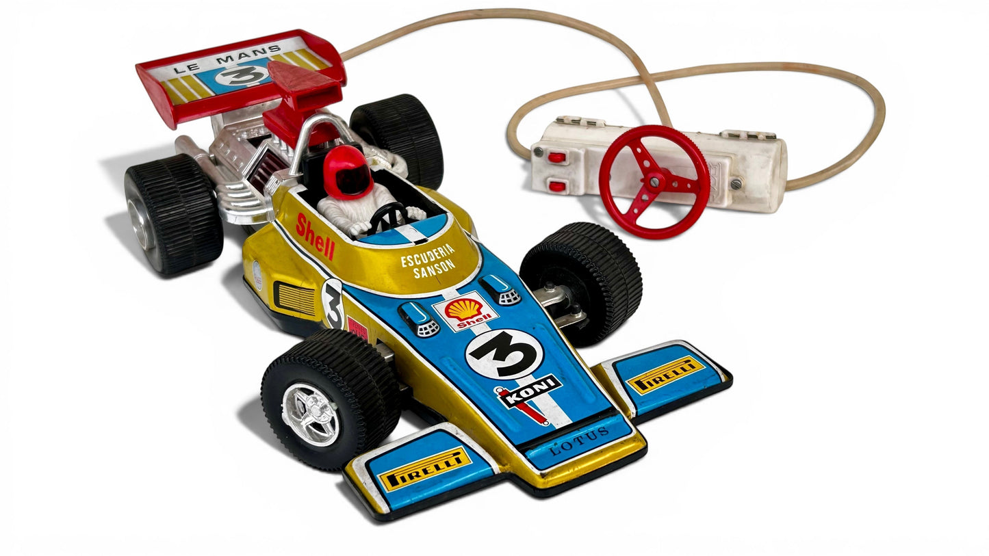Lotus F1 hojalata con mando · Ideal España 70s