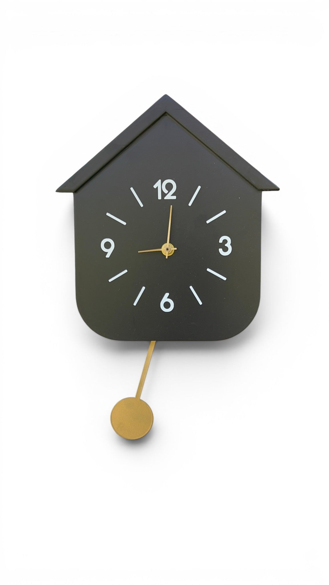 Reloj de pared casita con péndulo