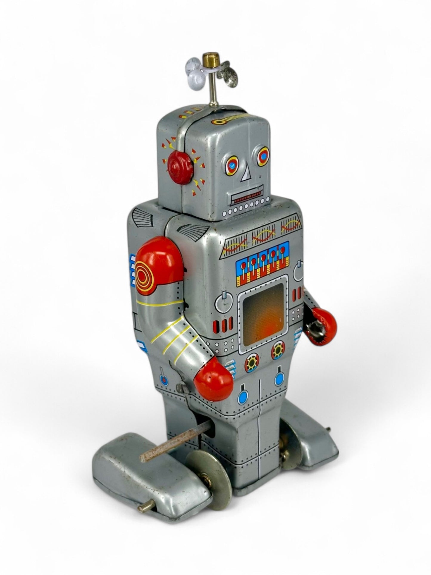 Robot de hojalata a cuerda con hélice · Protocol, New Vintage