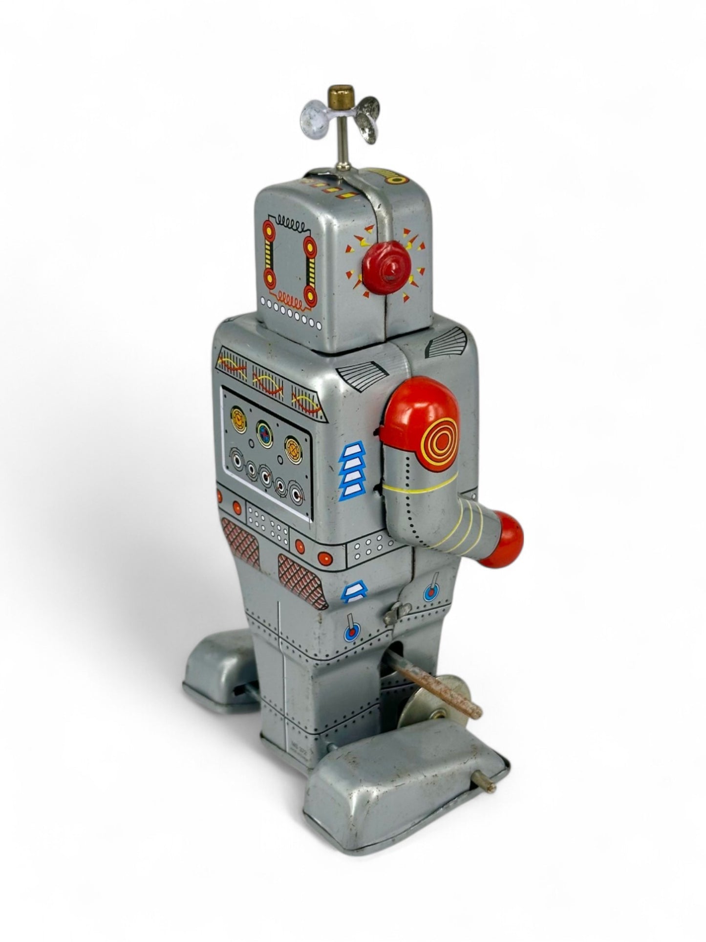 Robot de hojalata a cuerda con hélice · Protocol, New Vintage