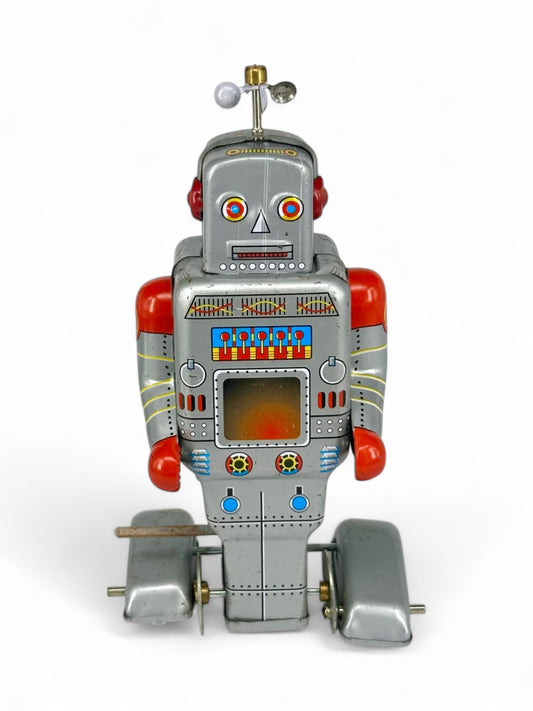Robot de hojalata a cuerda con hélice · Protocol, New Vintage