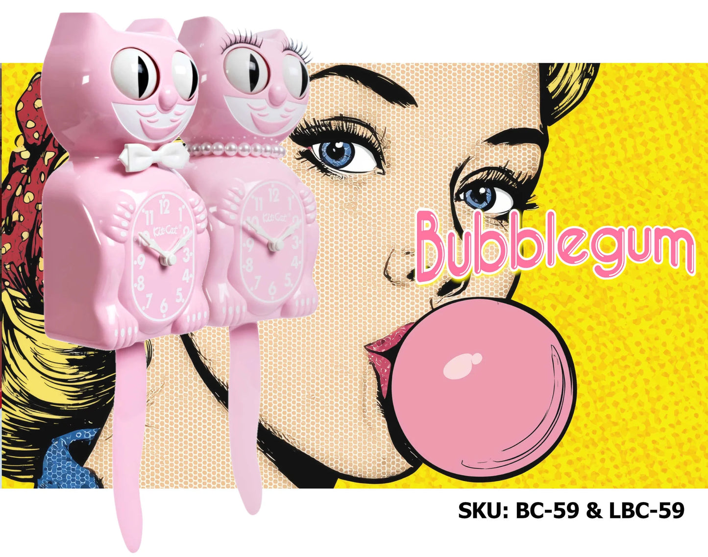 Kit-Cat Klock Rosa Chicle