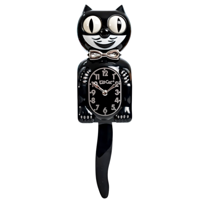Kit-Cat Klock Retro Negro para Cocina