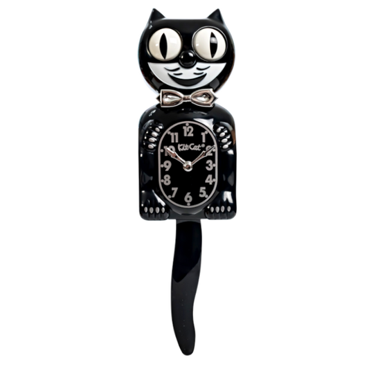 Kit-Cat Klock Retro Negro para Cocina