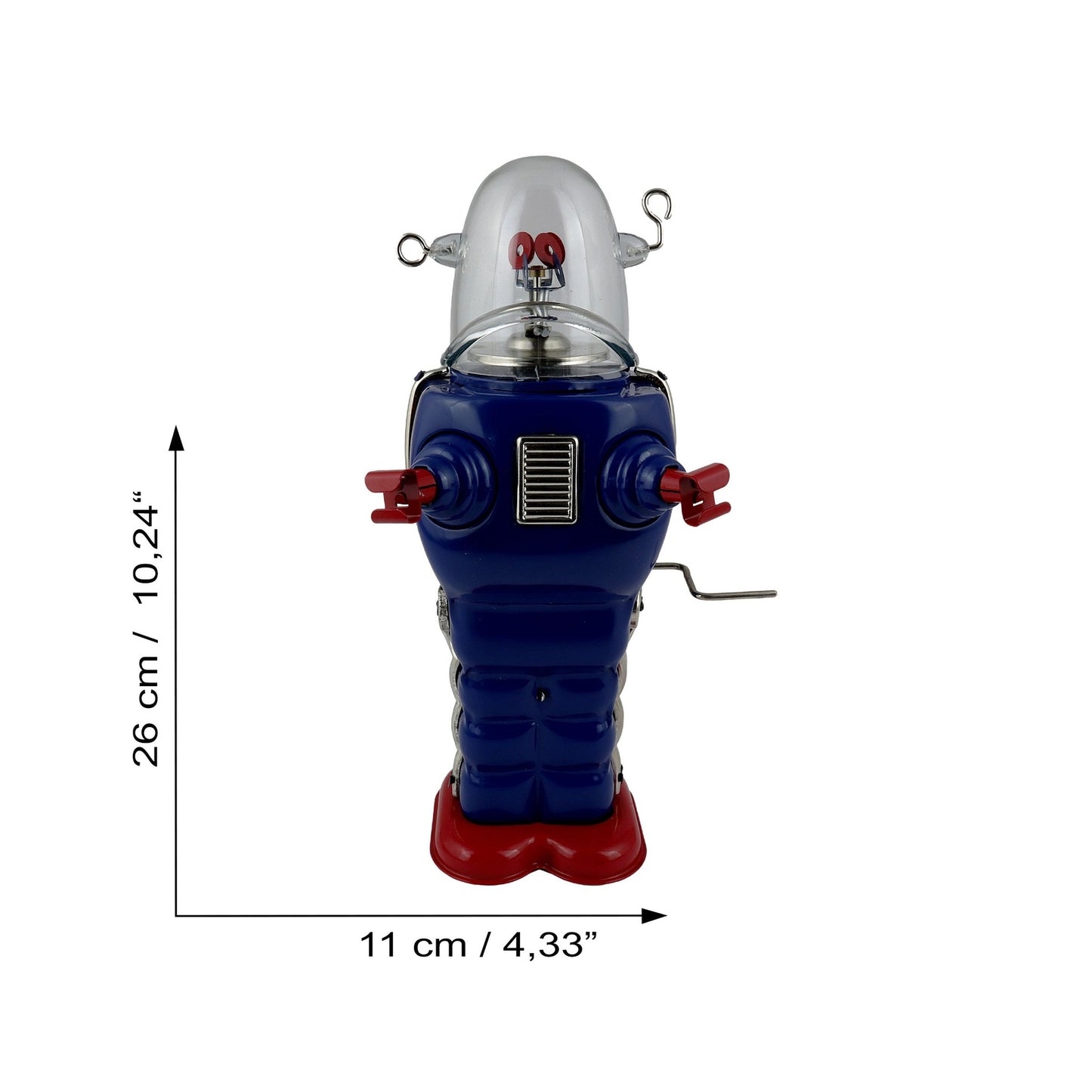 Space Trooper azul - robot de hojalata