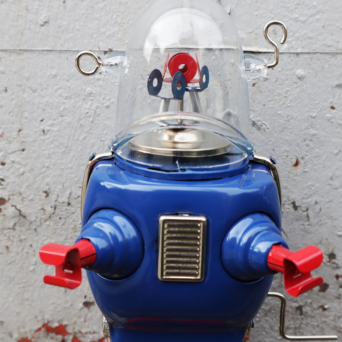Space Trooper azul - robot de hojalata