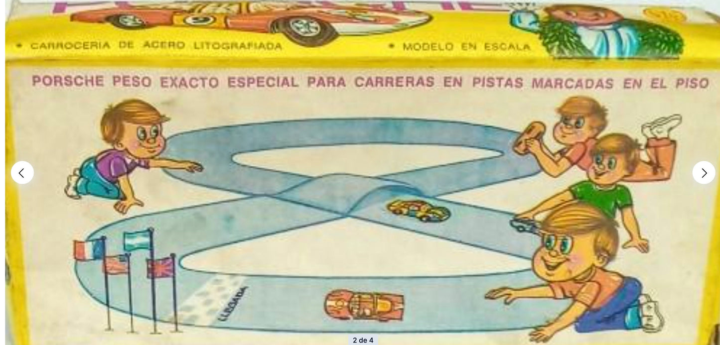 Porsche de carreras hojalata · Saxo Argentina 70s