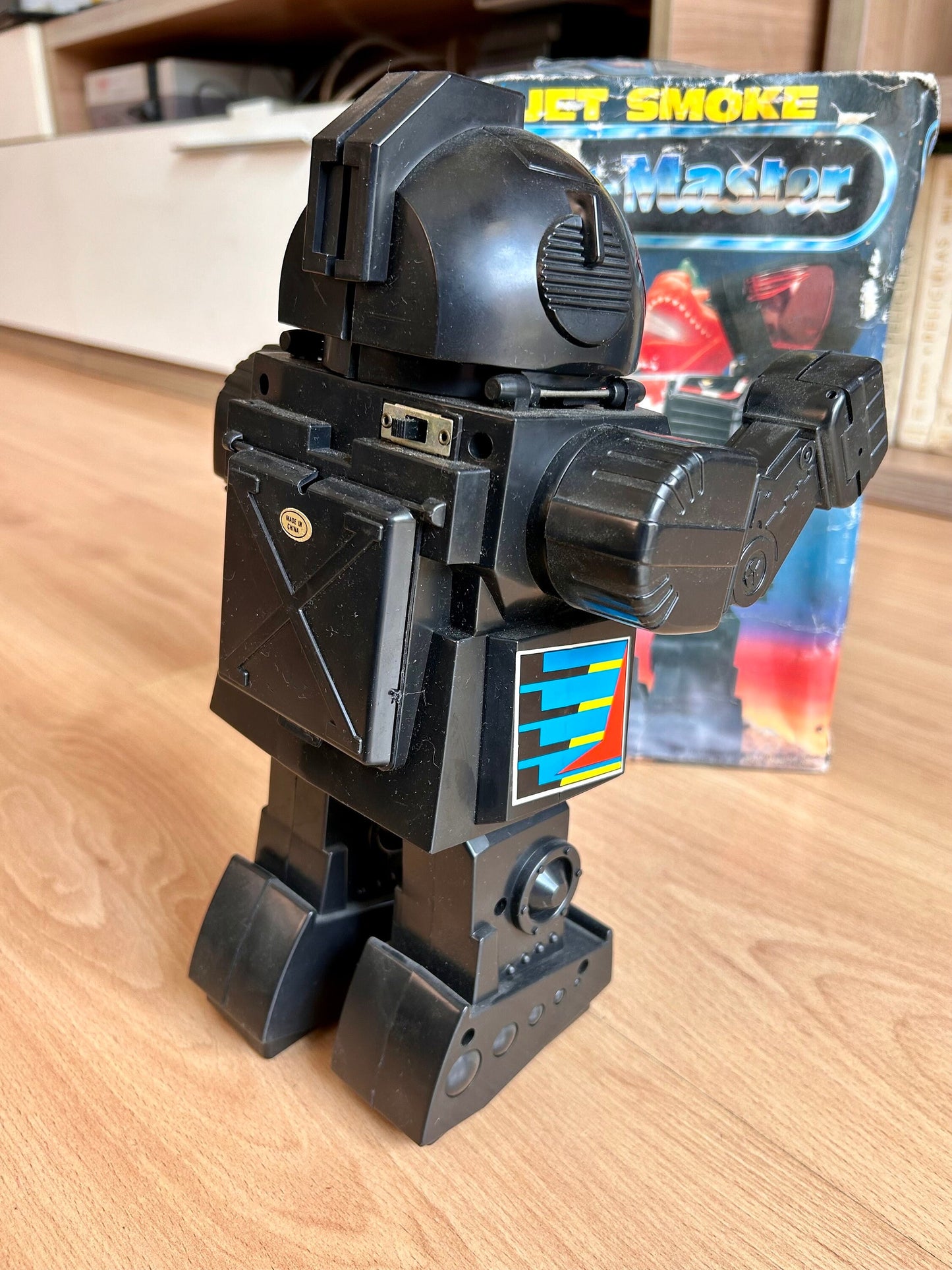 Jet Smoke Star Master · Robot a pilas años 80s