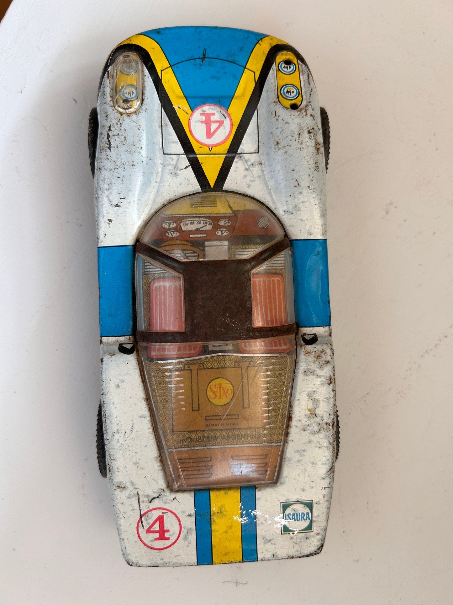 Porsche de carreras hojalata · Saxo Argentina 70s