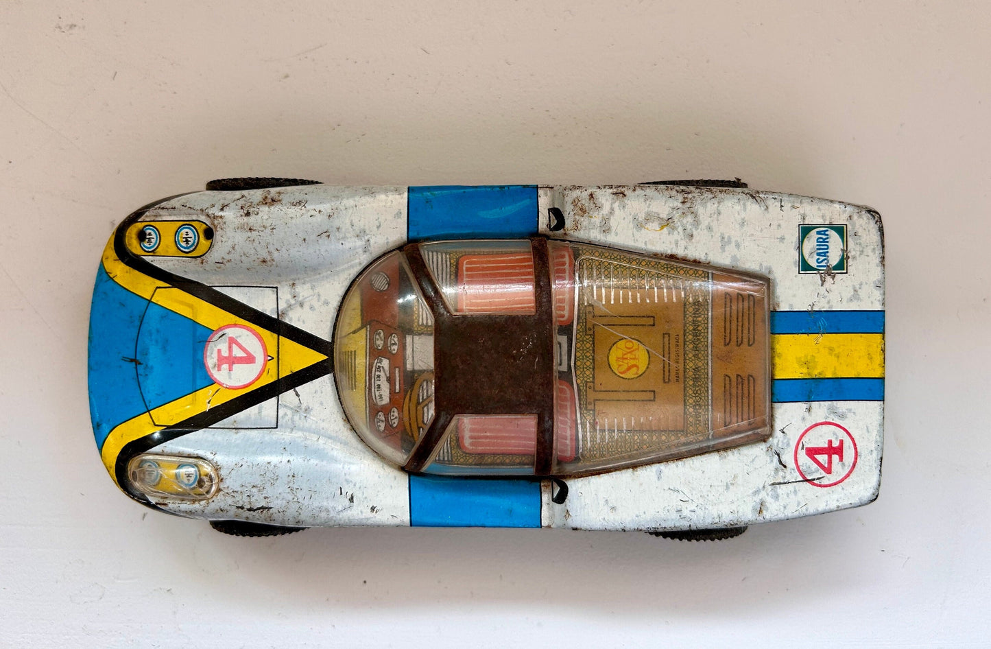 Porsche de carreras hojalata · Saxo Argentina 70s