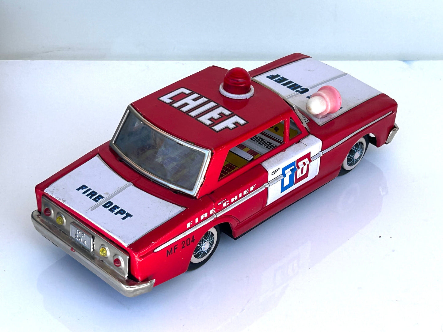Fire Chief · Coche bomberos hojalata años 70s