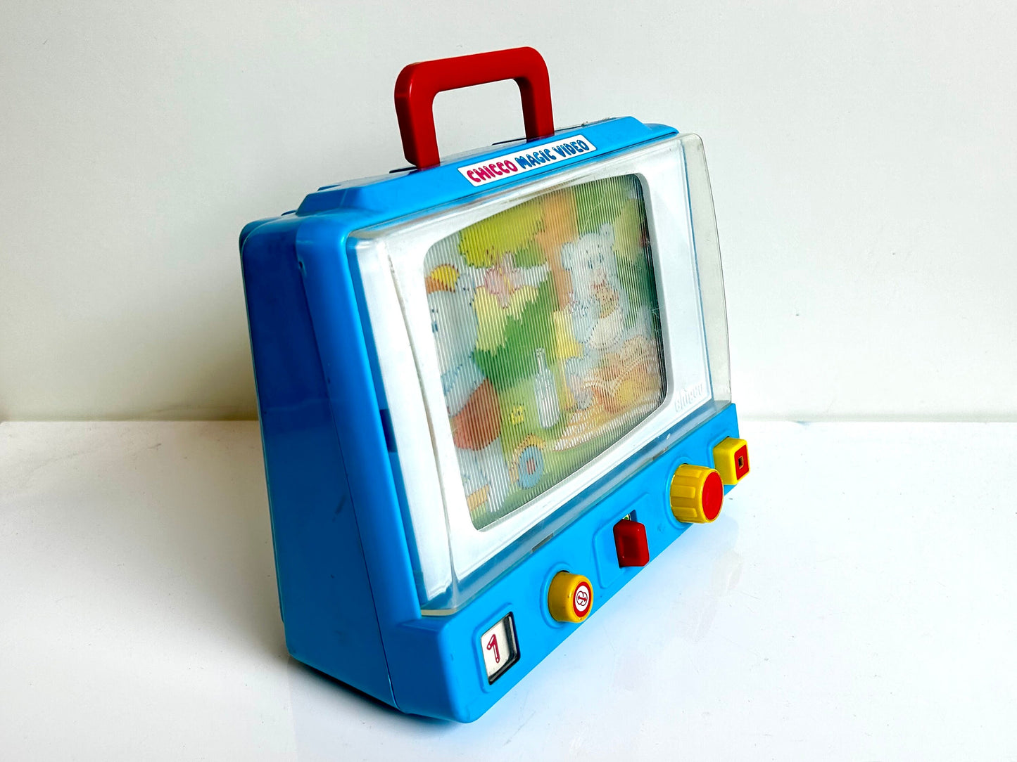 Chicco Magic Video · TV juguete lenticular 80s