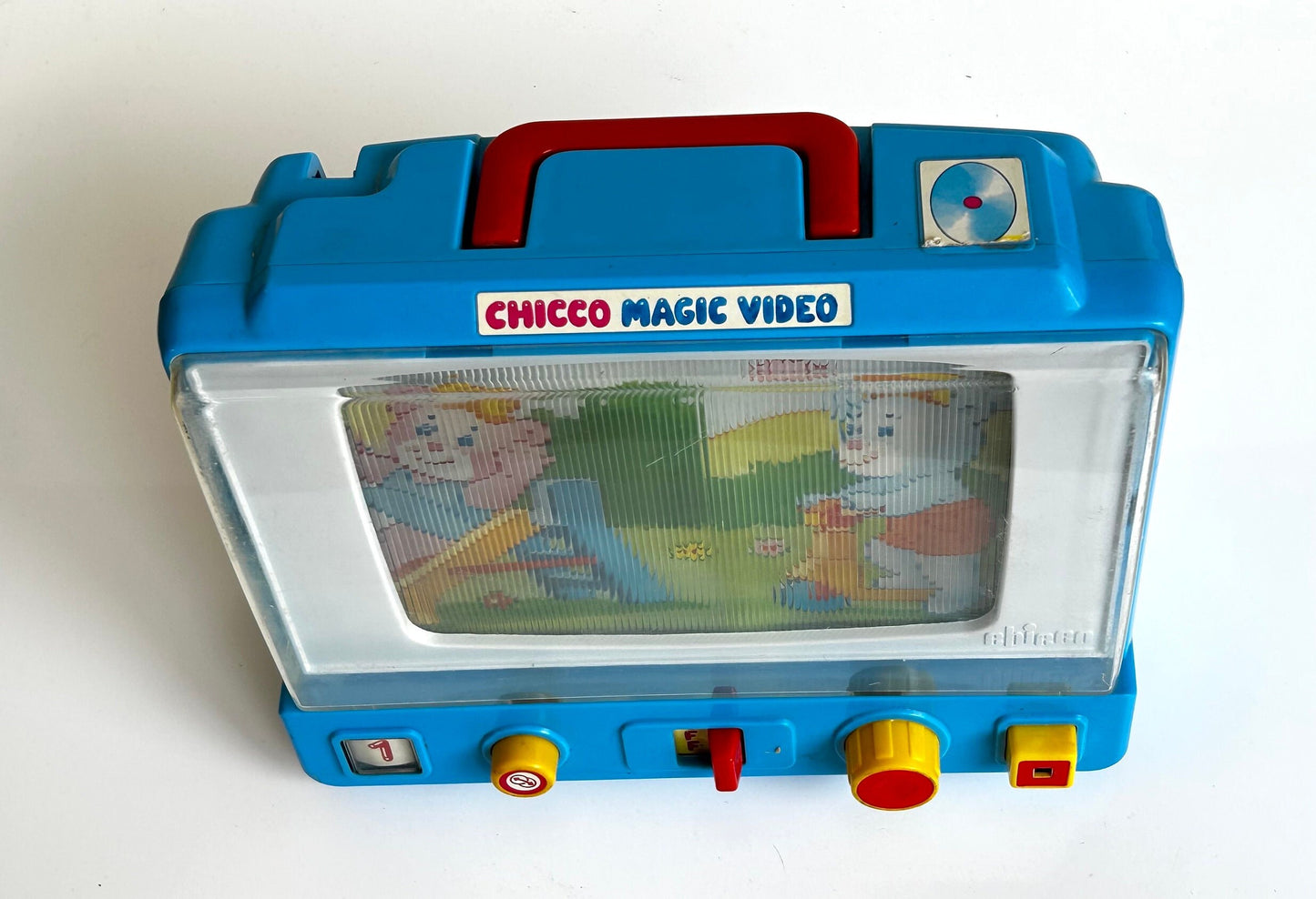 Chicco Magic Video · TV juguete lenticular 80s