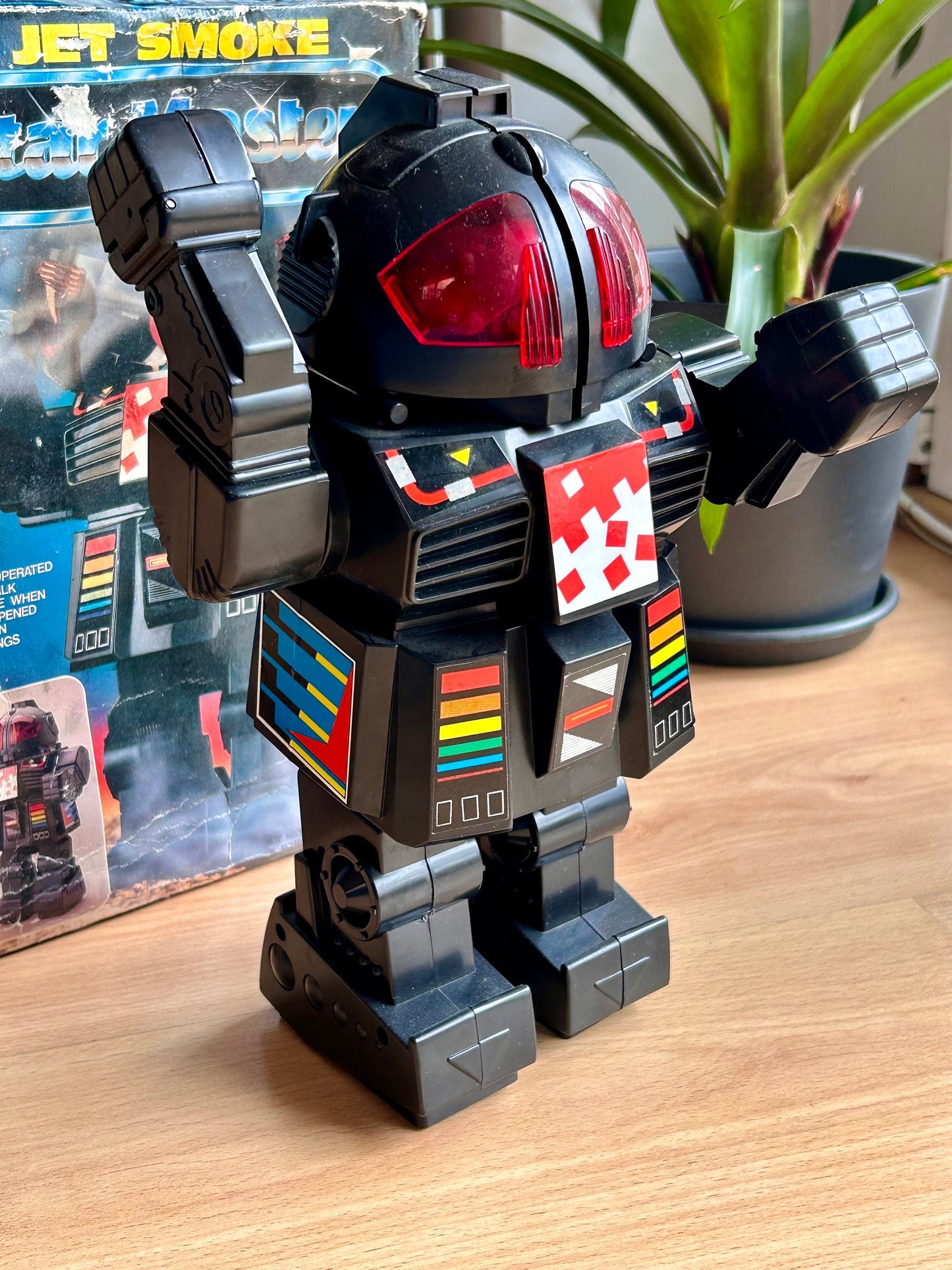 Jet Smoke Star Master · Robot a pilas años 80s
