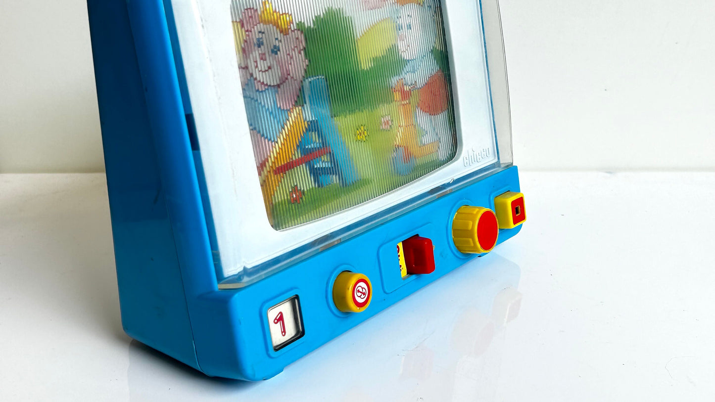 Chicco Magic Video · TV juguete lenticular 80s