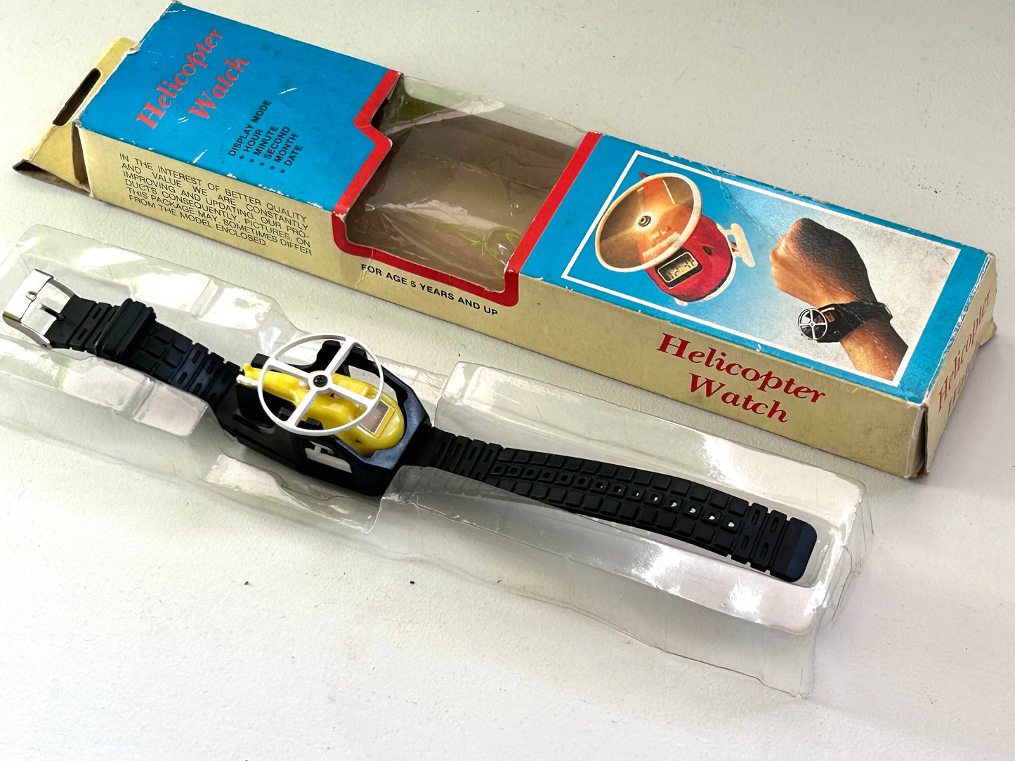 Reloj Helicóptero · Quartz watch años 80s