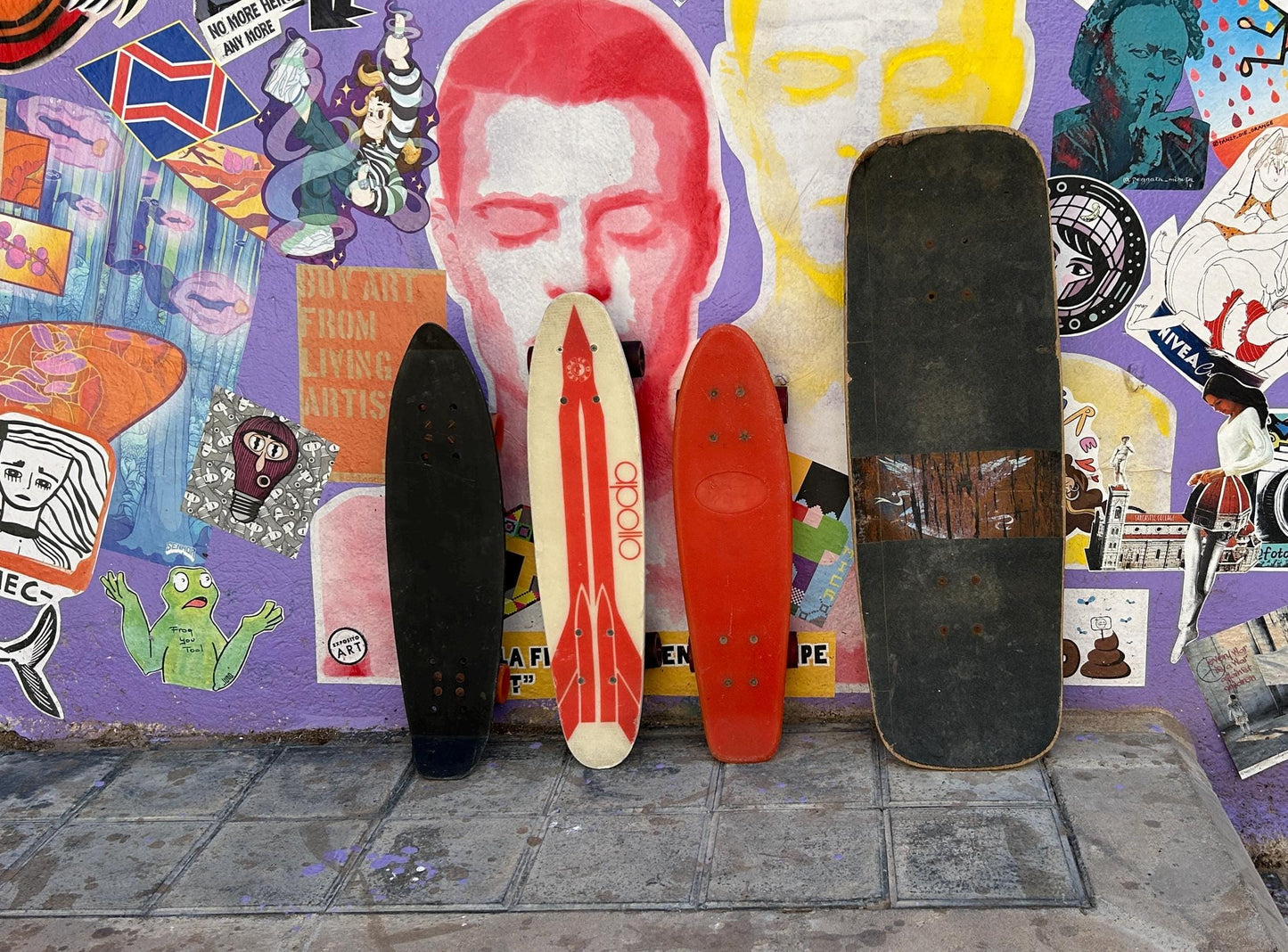 Vintage Original 1970s Skate Monopatín NAI España