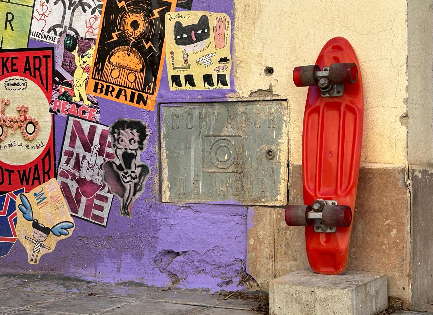 Vintage Original 1970s Skate Monopatín