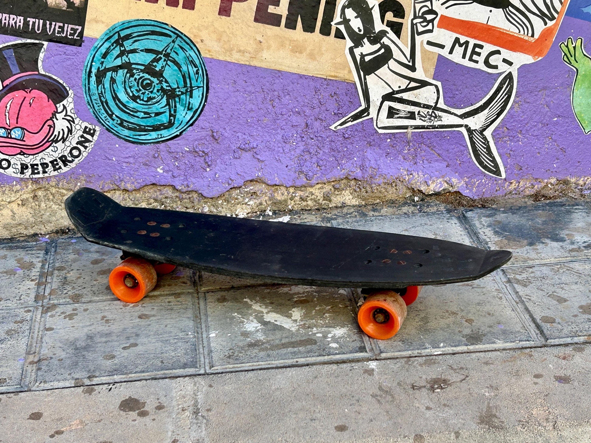 Vintage Original 1970s Skate Monopatín NAI España