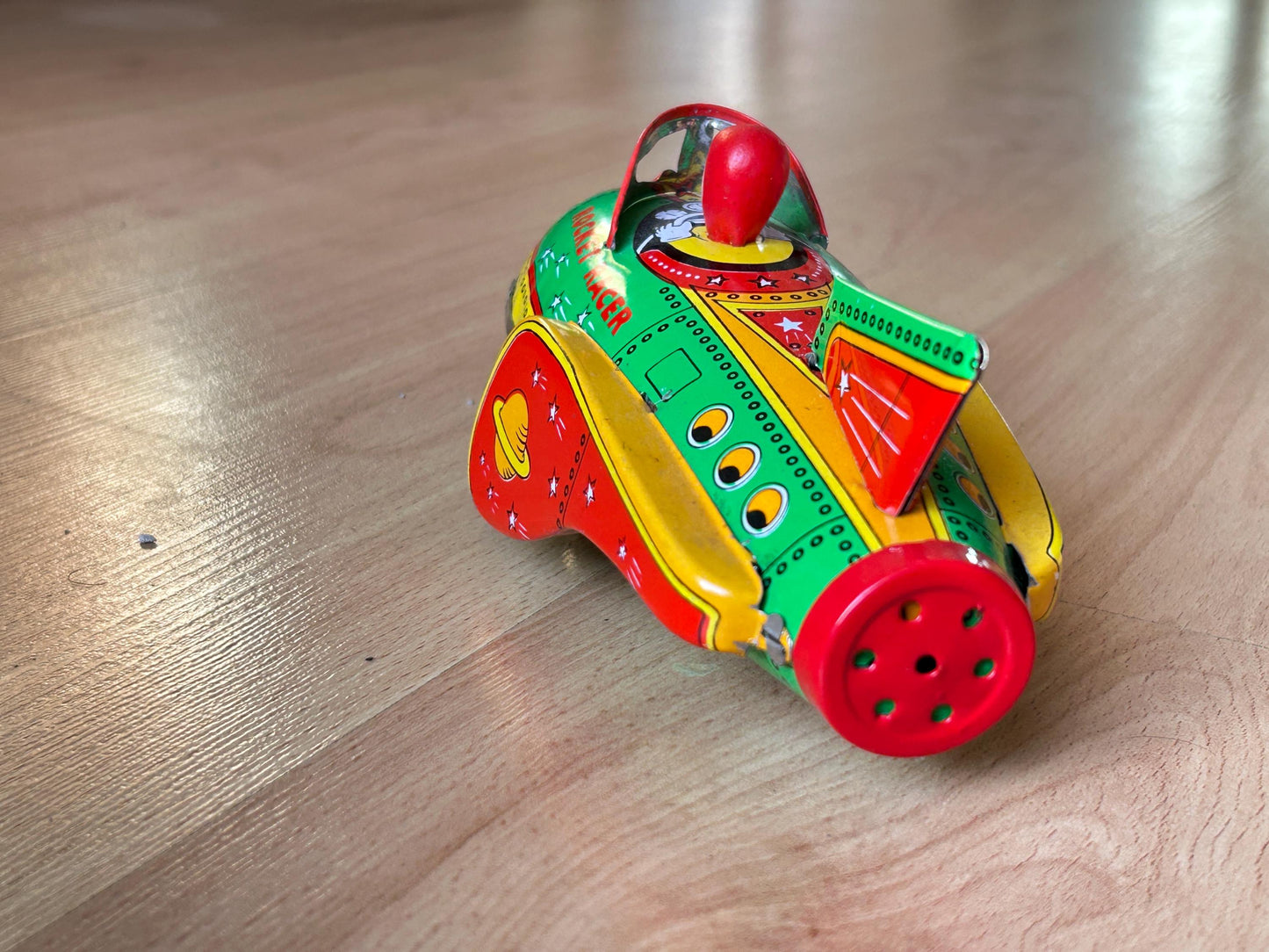 Rocket Racer · Cohete hojalata a fricción