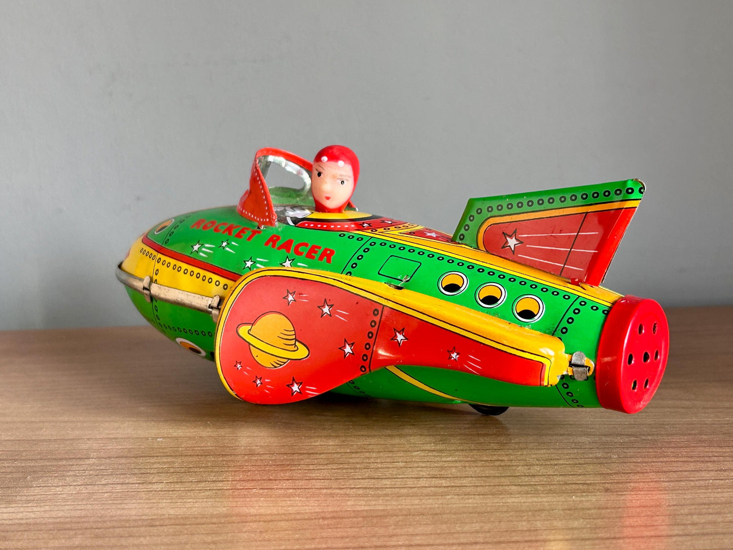 Rocket Racer · Cohete hojalata a fricción