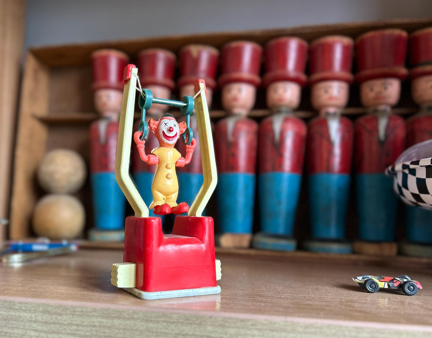 Payaso acróbata trapecista · Vintage años 60s