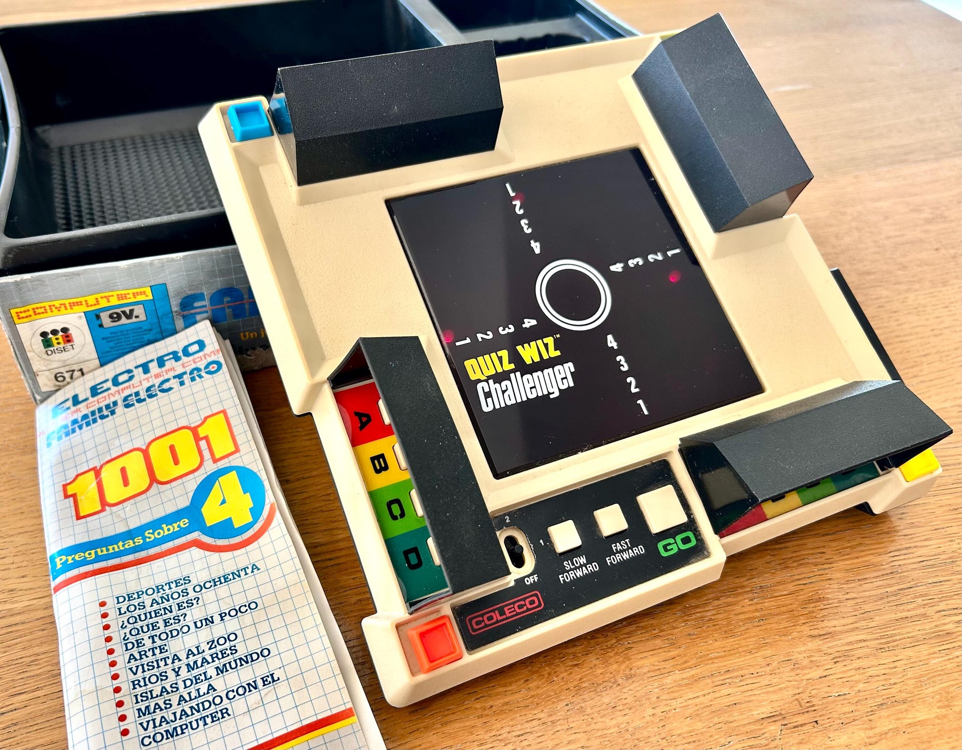 Coleco Computer Family Quiz Game, 1001 preguntas y respuestas. Juego electrónico Vintage 1983