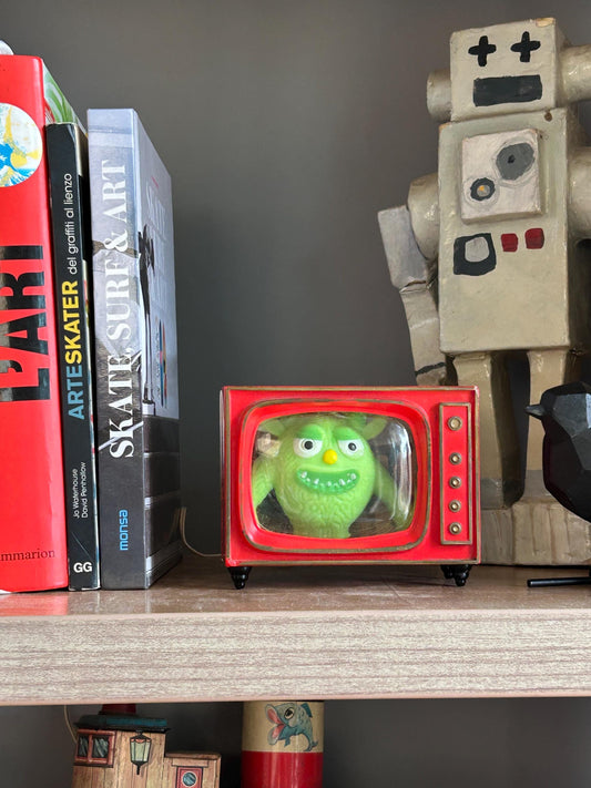 Custom Monster TV visor, deco kischt con luz.