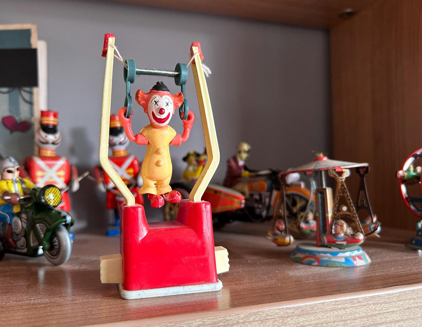 Payaso acróbata trapecista · Vintage años 60s