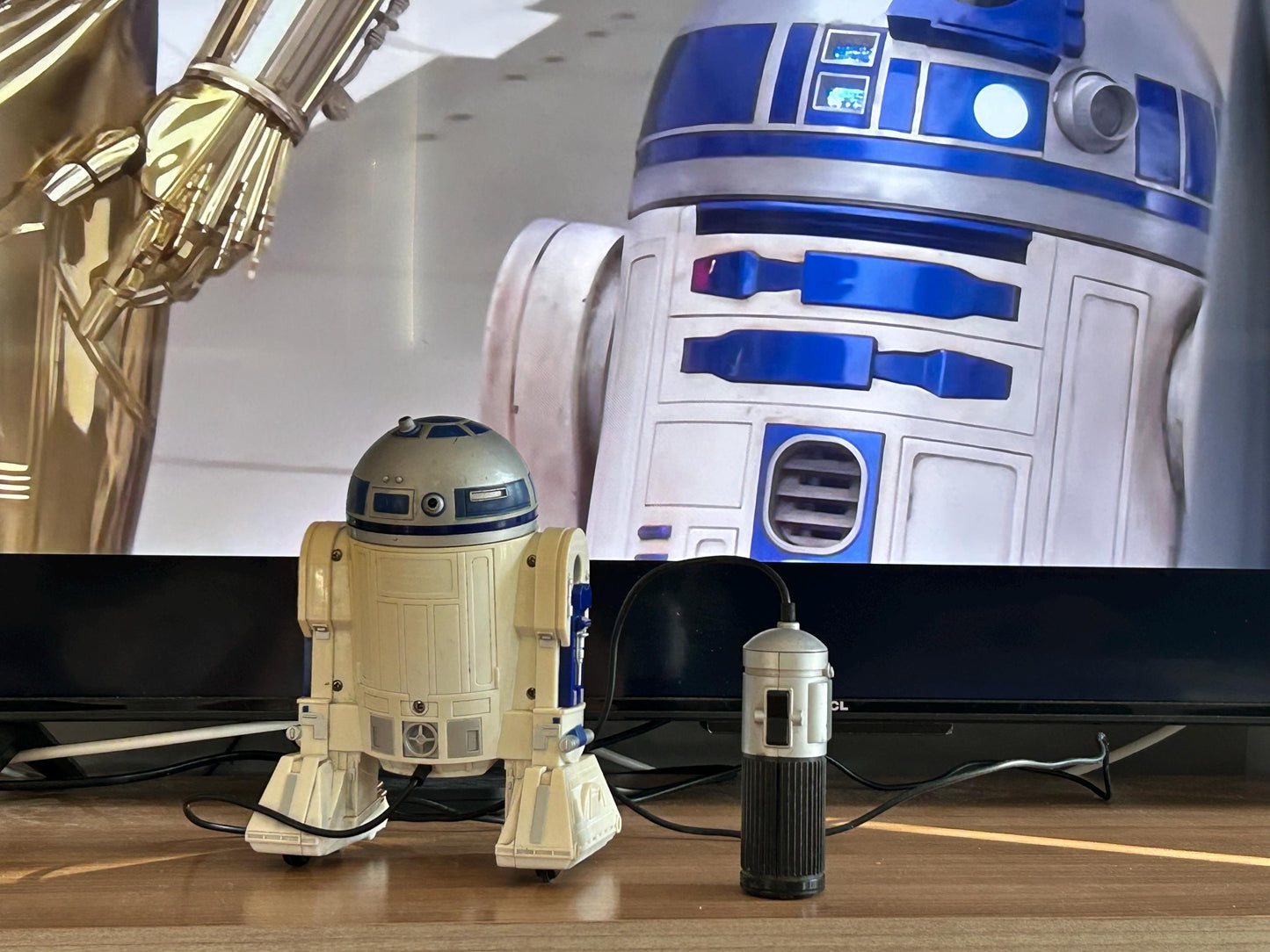 R2-D2 con mando · Star Wars Hasbro 1997