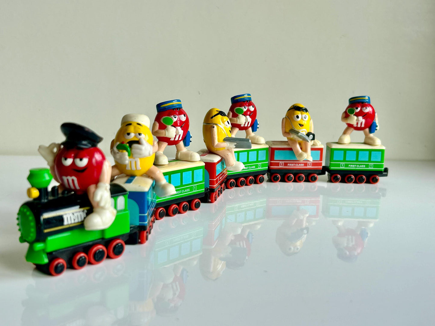 Set figuras M&M's Tren vintage · 1989