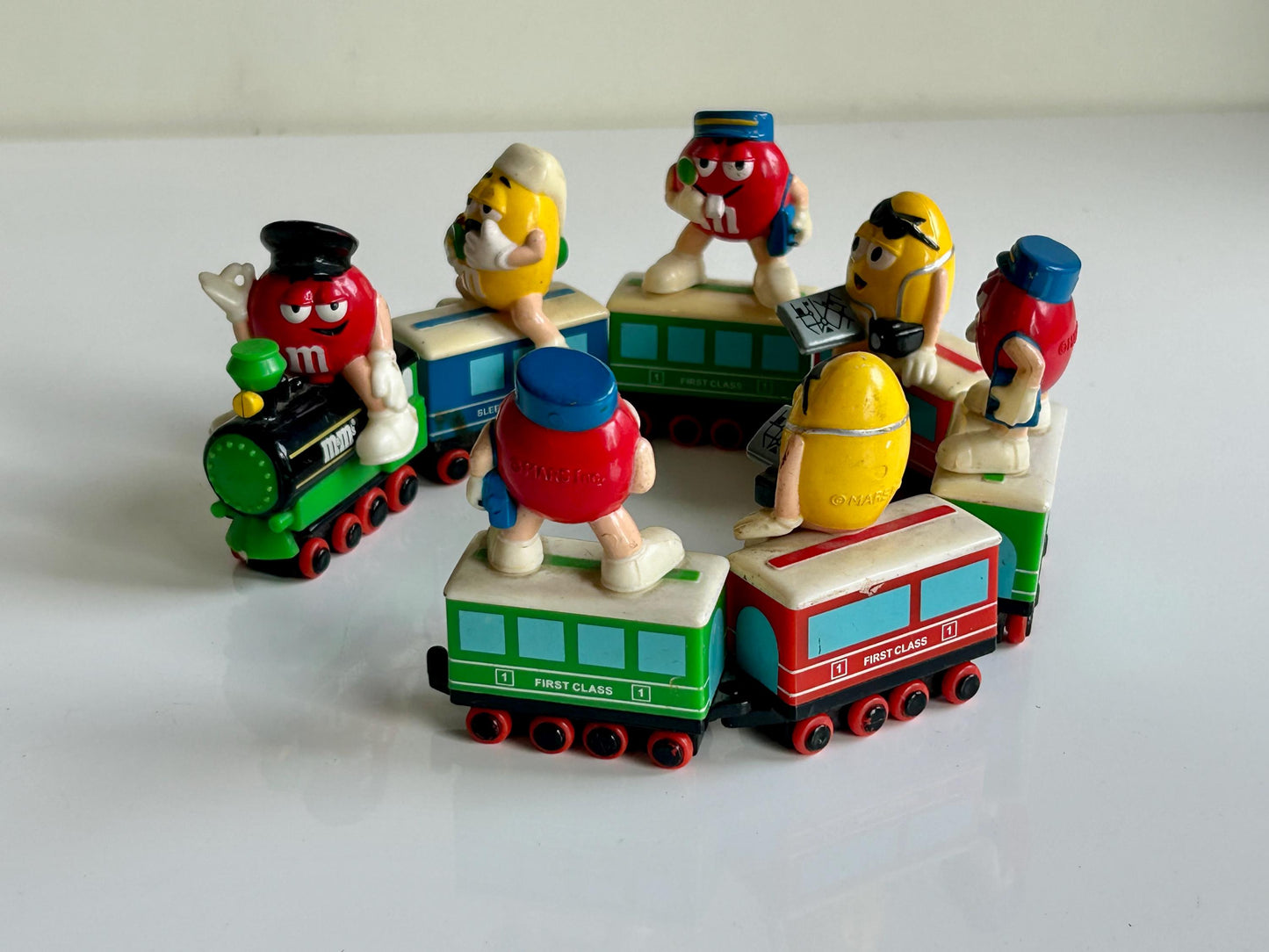 Set figuras M&M's Tren vintage · 1989