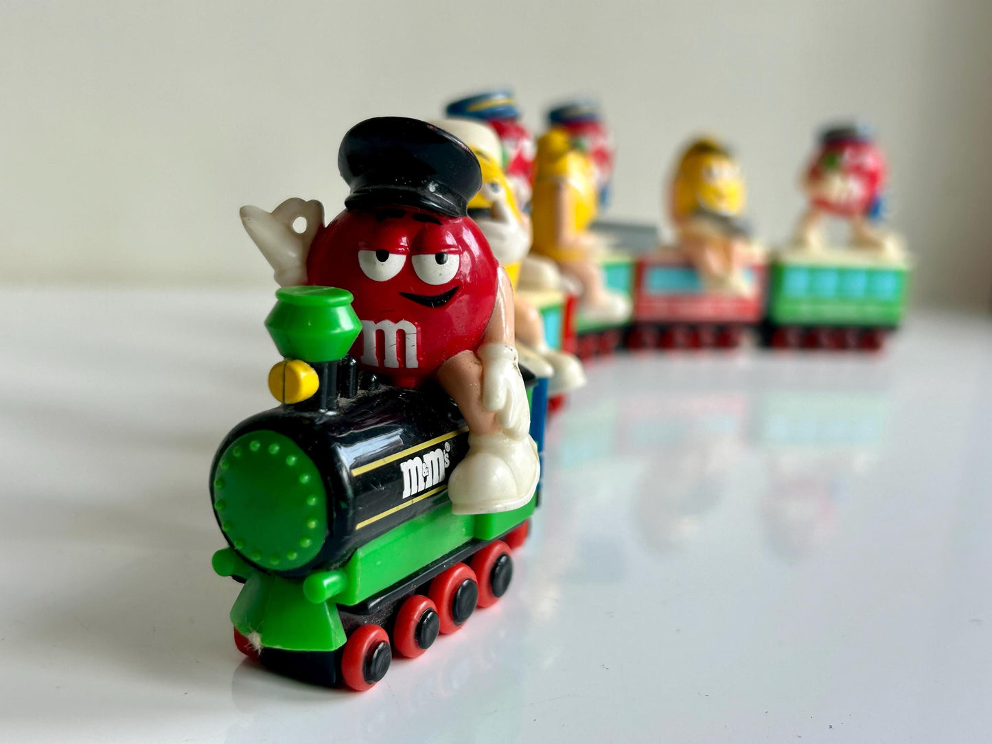 Set figuras M&M's Tren vintage · 1989