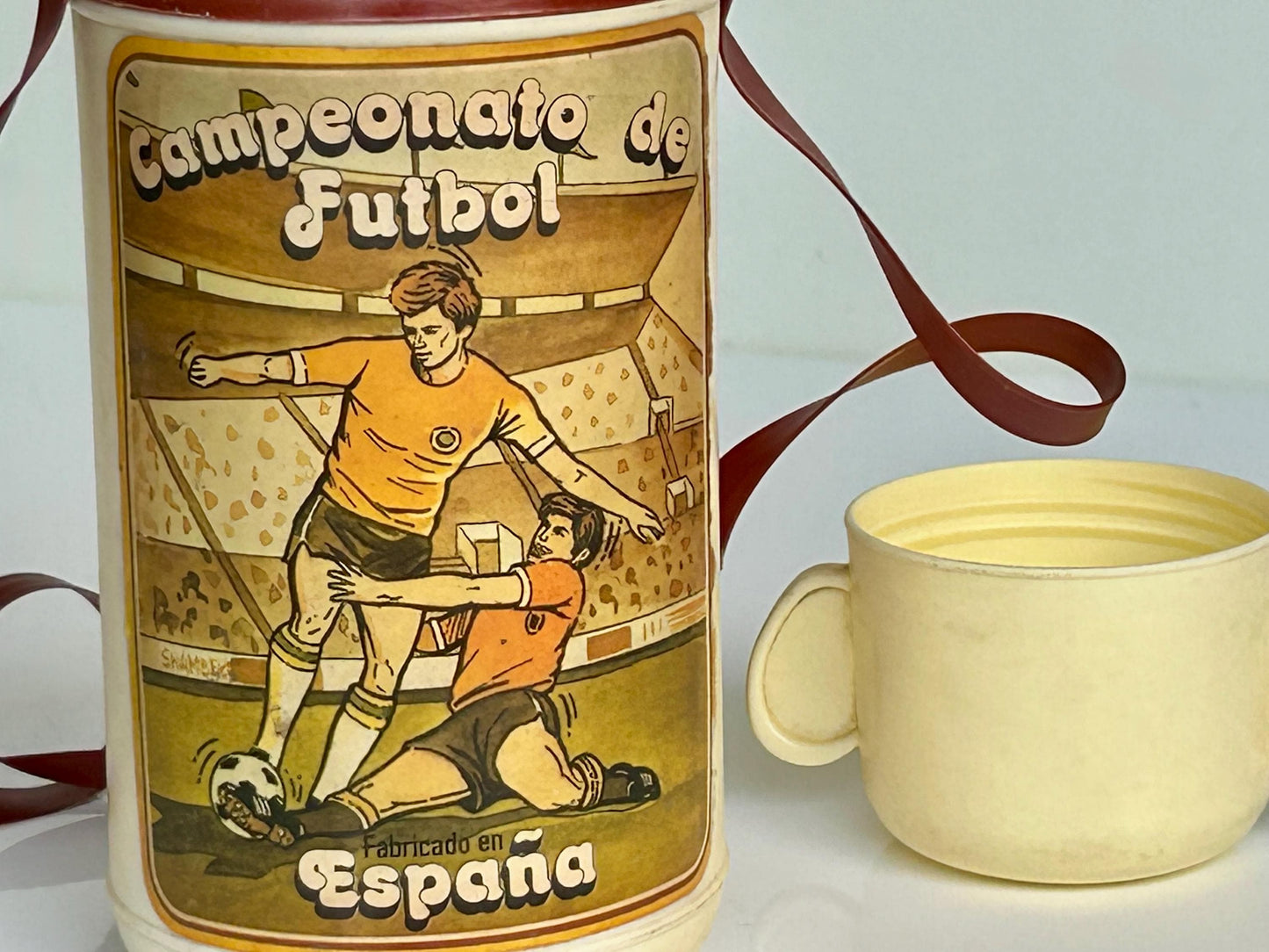 Cantimplora Campeonato Fútbol España · Años 70
