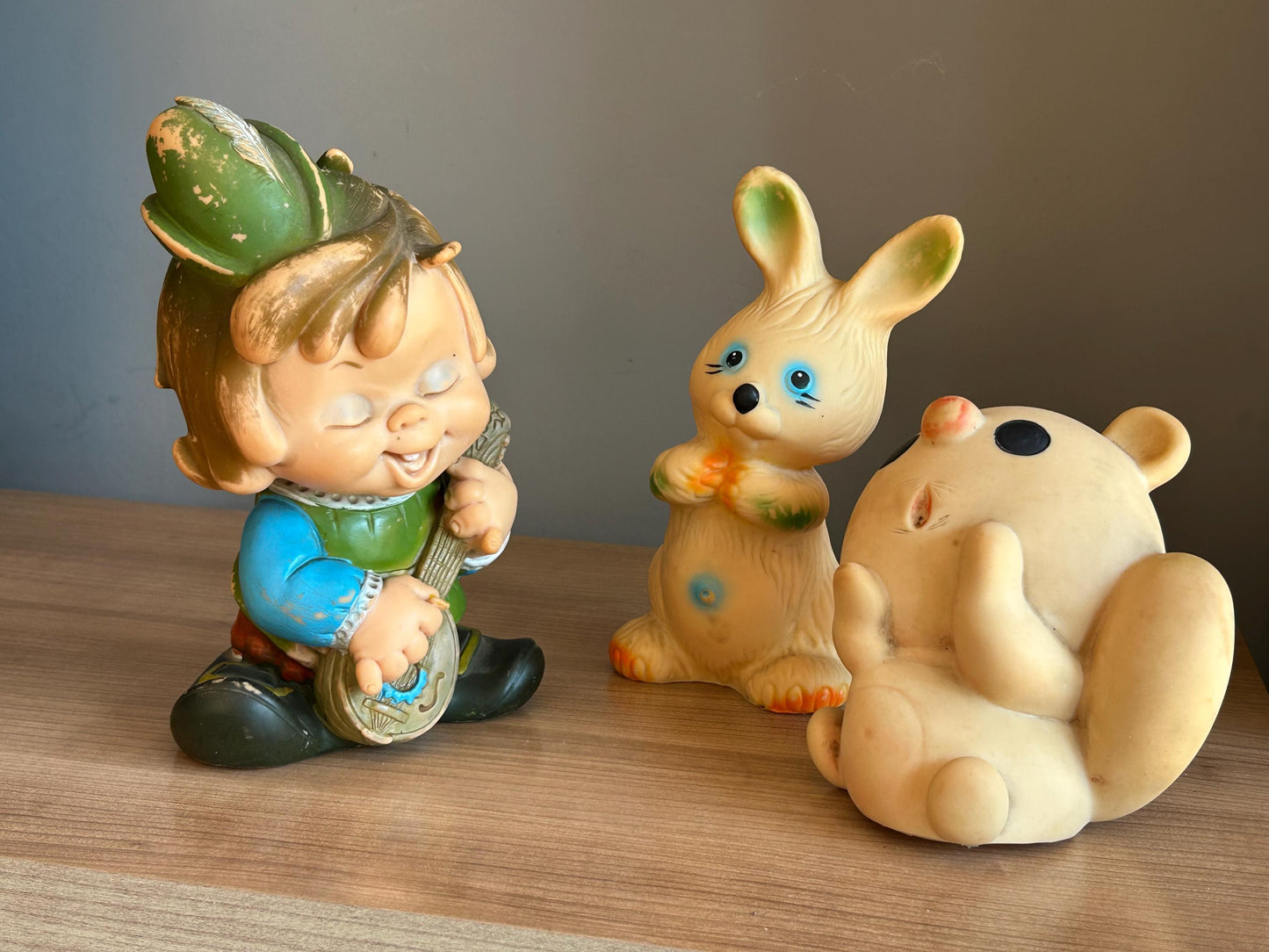 Muñeco de goma con chirrido · Vintage años 60s