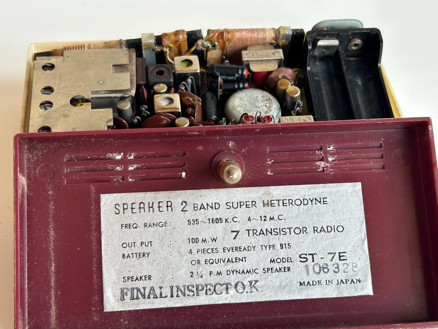 Radio Speaker ST-7E · 7 transistores Japón 60s
